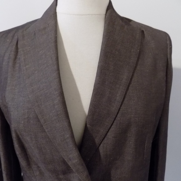 BANANA REPUBLIC Brown Blazer Jacket, 6 NWT $198 - Picture 2 of 4